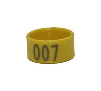 Chicken foot ring 1000 Pcs Inner Diameter 1.6/1.8/2.0 cm Open Type Chicken Foot Ring Birds Foot Rings Red 1.6 cm(Yellow,1.8 cm)