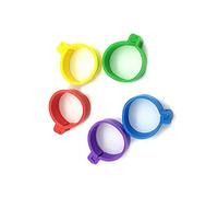 Chicken foot ring 200 Pcs Inside Diameter 2.0 cm Chicken Foot Ring Foot Identify Clip Rings(Purple)