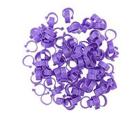 Chicken Foot Ring Duck Hen Goose Legs Rings Clip Premium Durable Plastic PP Poultry Foot Ring Farming Tools for Poultry Breeds Ducks Chickens Geese 100 PCS (20mm)