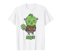 Chicken Frankenstein Bruh Halloween Value Graphic T-Shirt, Men, White, S