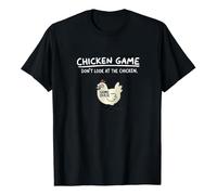 Chicken Game Don't Look at The Chicken Funny Chicken T-Shirt T-Shirt Anthracite Men's, black, XXL