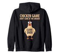 Chicken Game Don't Look At The Chicken Game Theory Zip Hoodie