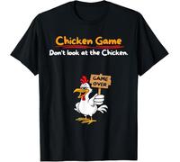 Chicken Game Dont Look at The Chicken Gym T Shirts Breathable Tee Classic Mens Tshirt for Working Summer Everyday XL