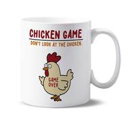 Chicken Game | Funny Gift Idea Cup Tea Coffee | 11oz White Mug