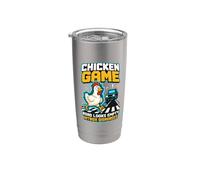 Chicken Game Hitbox Retro Pixel Stainless Steel Insulated Tumbler