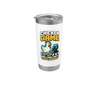 Chicken Game Hitbox Retro Pixel Stainless Steel Insulated Tumbler