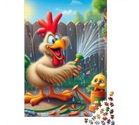 Chicken Gardening1000 Piece Premium Cardboard Jigsaw Puzzle Multi Pack Adults Kids Family Game Concentration Training After School Activity 70x50cm/1000pcs