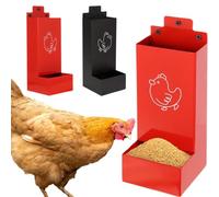 Chicken Grit and Oyster Shell Feeder, Coop Grit Dispenser Hanging Chicken Accessories for Feeding Duck Farm Outdoor Chick