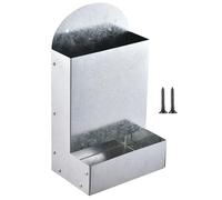 Chicken Grit Feeder - Metal Automatic Trough | 15×10×26 Cm Portable Accessory For Farm Coops | Ideal Outdoor Feeding Tool For Chickens, Ducks, Chicks, And Other Poultry In Large Enclosures