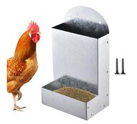 Chicken Grit Feeder | Metal Coop Accessories,Automatic Poultry Feeder - for Farm Farmers Breeders Outdoor Run Free-Range Area Rabbit Ferret Hamster Goat