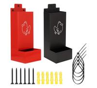 Chicken Grit Feeder - Nutrient Dispenser | Automatic Trough Coop Accessories for Indoor Outdoor Ranch Small Farms Backyard Pasture