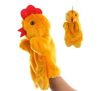 Chicken Hand Puppet - Rooster Character Doll, Bird Comedy Toy | Farm Animal Hands Model, Clucking Pet Figure, Dive Puppet Show Accessory