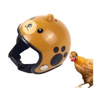 Chicken Hat - Funny Chicken Hard Hat with Strap - Safety Headgear, Small Animal Headwear, Pet Bird Costumes for Indoor and Outdoor Use
