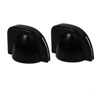 Chicken Head Guitar Knobs 2 Pack for SG Electric Guitars - Black Acrylic Volume Tone Controls with Indicator Line Fits 24 for imperial Pots(Black)