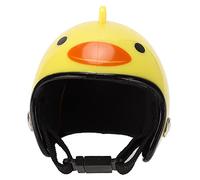 Chicken Helmet Pet Helmet Funny Pet Helmet Accessories Adjustable Small Headwear for Chickens Ducks Birds Halloween Christmas Parties Cosplay Beauty Contests Plastic 3.5x3.5x3.5cm (Yellow Duck)