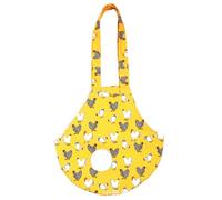 Chicken Holder Bag, Chicken Carrier with Handle, Portable Purse for Safe Transport, Yellow Flower Print Design for Hens, Ducks, and Poultry