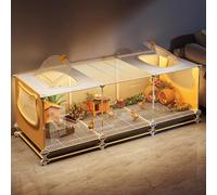 Chicken House for 4 Chickens Outdoor with Creative Appearance, Small Chicken Coops for 2-4 Chickens Easy to Assemble, Rabbit Cage Indoor and Outdoor(109 * 39 * 45cm)