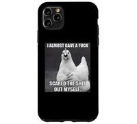 Chicken I Almost Gave A Fuck Funny Farm Animal Meme Case for iPhone 11 Pro Max