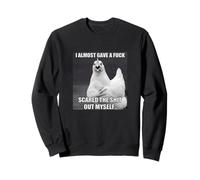 Chicken I Almost Gave A Fuck Funny Farm Animal Meme Sweatshirt