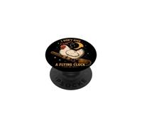 Chicken I Don't Give A Flying Funny Cluck Witch Humor PopSockets Adhesive PopGrip