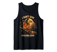 Chicken I Don't Give A Flying Funny Cluck Witch Humor Tank Top