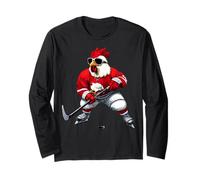 Chicken Ice Hockey Long Sleeve T-Shirt