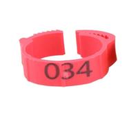 Chicken Identification Bands, Adjustable Poultry Leg Bands Pack of 100, Multi-Color Foot Rings for Chickens, Fits 2.0-2.4 cm Diameter