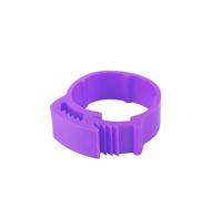 Chicken Identification Leg Bands, Chicken Identification Leg Rings Multicolor Adjustable Clip On Plastic No Number 35 pcs(Purple)