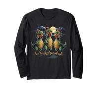 Chicken in T-Rex Costume Funny Halloween Dino Dinosaurs Long Sleeve T-Shirt