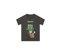 Chicken Jockey T-Shirt Minecraft Grey 9-10 Years