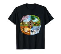 Chicken Keeper Four Seasons Backyard Flock T-Shirt