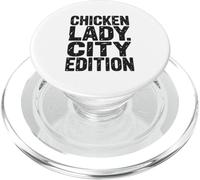 Chicken Lady City Edition Urban Farming Backyard Coop PopSockets PopGrip for MagSafe