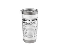 Chicken Lady Nutritional Facts Backyard Farming Poultry Stainless Steel Insulated Tumbler