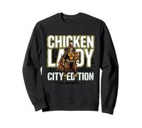 Chicken Lady Superhero Urban Silkie Chicken Whisperers Mom Sweatshirt