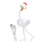 Chicken Lamp - Nursery Nightlight, 3 Level Dimmable Flexible Joints Desk,Rechargeable Silicone Night Light Dimmable Cute Light Up,Accessories for Bedroom Kitchen Reading Corner Adults Kids Bedside Ta