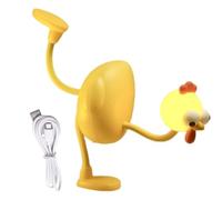 Chicken Lamp - Nursery Nightlight, 3 Level Dimmable Flexible Joints Desk,Rechargeable Silicone Night Light Dimmable Cute Light Up,Accessories for Bedroom Kitchen Reading Corner Adults Kids Bedside Ta