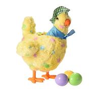 Chicken Laying Eggs Toy Electric Plush Stuffed Animal Lay Eggs Hen Laying Plush Musical Dancing Chicken Toy for Kids Easter Doll