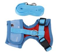 Chicken Leash, Breathable Mesh Training Harness and Leas Duck Harness Chicken Adjustable Strap Outdoor Training Traction Rope for Duck Goose Hen Small Pets (#1)