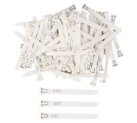 Chicken Leg Bands Numbered Poultry Identification Rings Reusable Durable PP Material for Chickens Ducks Geese Pigeons 1 100 Count 100 Pieces (White)