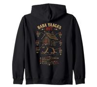 Chicken Leg Hut Anatomy Slavic Folklore Witch Zip Hoodie