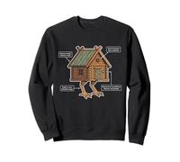 Chicken Leg Hut Anatomy Slavic Witch Folklore Sweatshirt