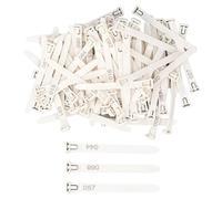 Chicken Leg Poultry Identification Rings, 100 pcs 1-100 Numbered Chicken Leg Rings Multicolor Adjustable Size(White)