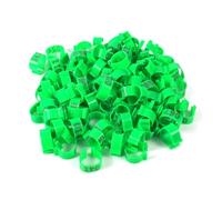 Chicken Leg Poultry Identification Rings, 100 Pcs Numbered Poultry Leg Rings Multicolor 1.6cm Inner Diameter For Chicken Duck Goose(Green)