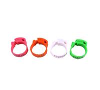 Chicken Leg Poultry Identification Rings, Adjustable Numbered Poultry Leg Rings 100 Pcs Multicolor 2-2.4cm(Random Color)