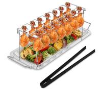 Chicken Leg Rack for Grill,14 Slots BBQ Chicken Drumsticks Holder,Stainless Steel Chickens Wing Rack with Silicone Tong,Grill Racks Roaster Stand for Smoker, Oven, Charcoal,BBQ Accessories