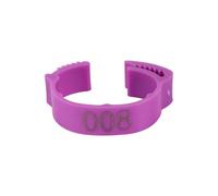 Chicken Leg Ring 100PCS Chicken Foot Ring Adjustable Size Poultry Leg Digital Label Buckle 6 Colors Plastic Chick Duck Goose Farm Equipment(Purple)
