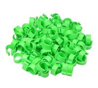 Chicken Leg Ring 100PCS Inner Diameter 16/18/20/25mm 7 Colors Plastic Open Type Buckle Chicken Duck Goose Foot Ring Poultry Farming Equipment(Green 100PCS,16mm)