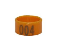 Chicken Leg Ring 100pcs Inner Diameter 2.0/1.8/1.6cm Plastic Open Type Buckle Chicken Duck Goose 6 Colors Digital Foot Ring Poultry Farming Equipment(Gold,1.6cm)