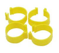 Chicken Leg Ring 30Pcs Internal Diameter 25mm Poultry Foot Ring Buckle Type Clip Rings Chicken Duck Goose Adult Turkey Farming Equipment(Yellow)