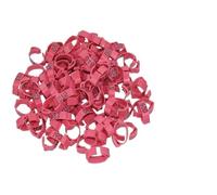 Chicken Leg Ring Chicken Foot Rings Label Clasp Plastic Adjustable Poultry Leg Snap Ratchet Clip Digital Duck Pigeon Goose Farm Feed Tool 25/100(Poultry Pinks 25pcs)